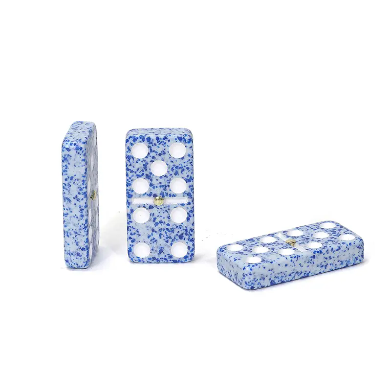 ​Double 6 Marble Domino: un classico gioco da tavolo che combina texture artigianale e divertimento strategico