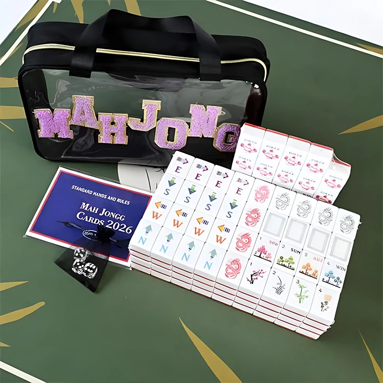 Set Mahjong nero trasparente