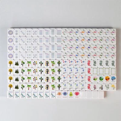 Lotus Pink Acrylic Mahjong Tiles