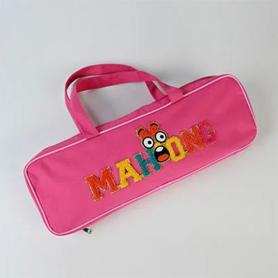 Pink Cartoon Emoji Mahjong Set