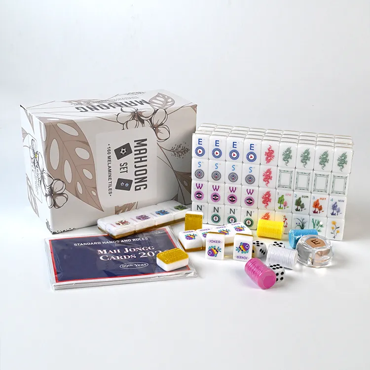 Set Mahjong floreale minimale