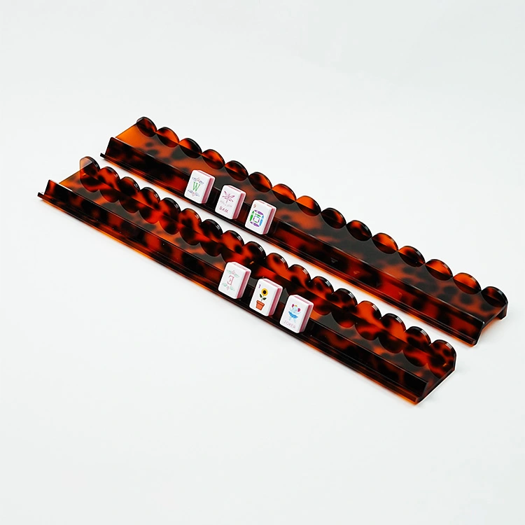 Rack magnetici per Mahjong in acrilico floreale tartarugato leopardato